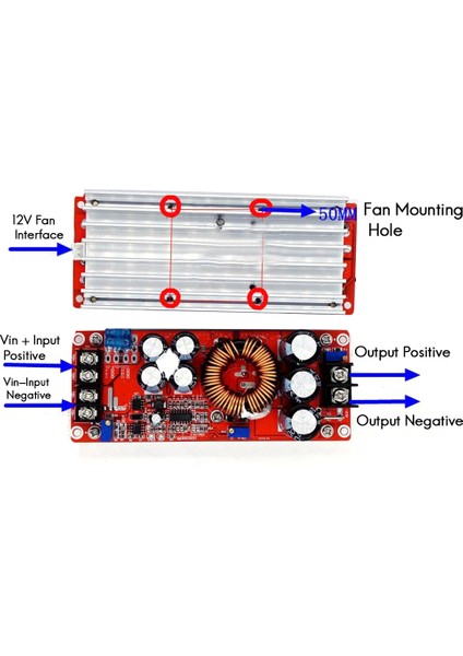 Adet Yüksek Araba Dc Dönüştürücü Boost Ayarlanabilir Gerilim Dönüştürücü 1200W 20A 8-60V Ila 12-83V (Yurt Dışından)