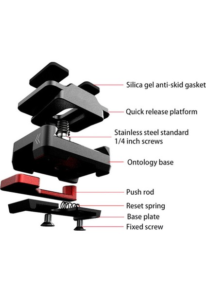 1/4 Inç Hızlı Çıkarma Plakası + Kamera Tripod Için Kelepçe Adaptör Montajı (Yurt Dışından) fırsatları