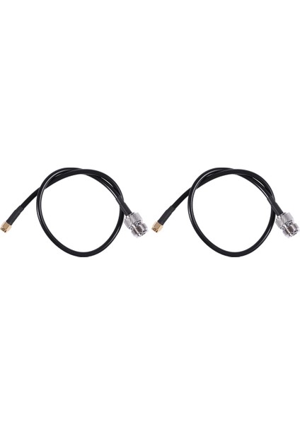 2x Rp-Sma Erkek - N Tipi Dişi Konnektör Kablosu Siyah 40CM (Yurt Dışından) indirimleri