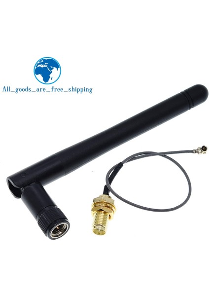 2.4 Ghz 3dbi 2.4g Hava Rp-Sma Erkek Yönlendirici + 17 cm Pcı U.fl Ipx - Rp Sma Erkek Kablo ESP8266 ESP32 (Yurt Dışından)