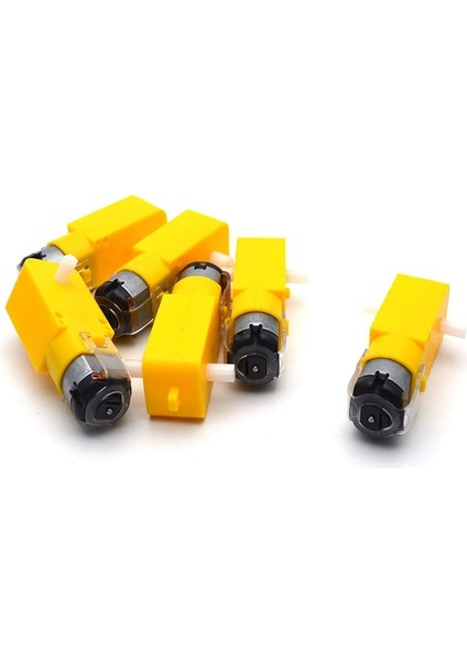 Akıllı Araba Robotu Için Dişli Motor Çift Şaftlı 3-6V Tt Motor 6'lı Paket (I Şekli) (Yurt Dışından) fiyatları