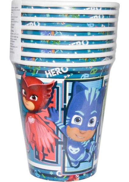 LPJ7184 Pj Masks Bardak 180/200ML 8 Adet