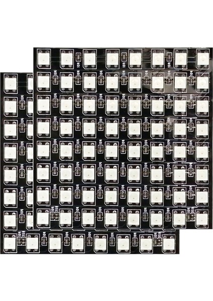 2 Adet WS2812B Piksel Panel Esnek Matris Ekran WS2812 Ic Rgb 5050SMD LED Bireysel Adreslenebilir DC5V (Yurt Dışından)