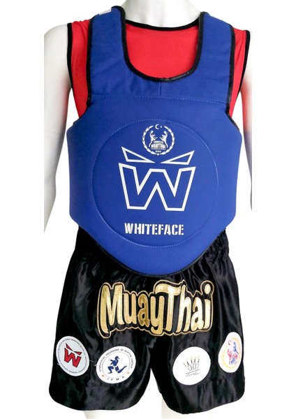 Muay Thai Müsabaka Safeguard (Çift Taraflı) (Kırmızı-Mavi)