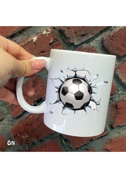 Size Özel Futbol Topu Seramik Baskılı Kupa Bardaklar
