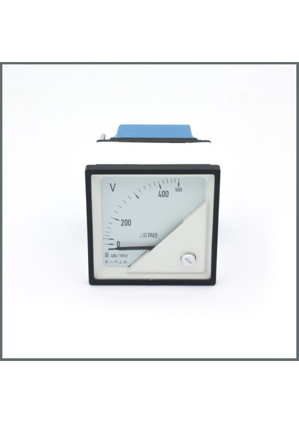 AC Volt Metre 400/110V Gerilim Trafosu Girişli, Skala 0-500V 72x72mm. 90°