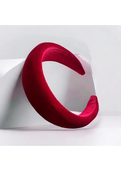 Kadife Dolgulu Düz Saç Taçı