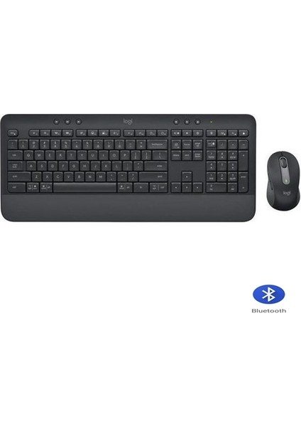 MK650 Bluetooth & WI-FI Kablosuz Klavye ve Mouse Seti Türkçe Q - Siyah