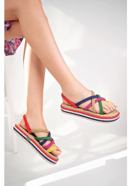 Dolgu Taban Halatlı Renkli Kadın Ayakkabı fiyatları