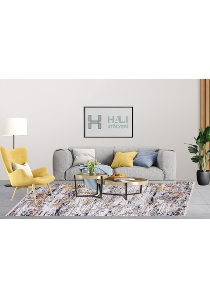 Modern Gri Dijital Baskı Yıkanabilir Hipoalerjenik Kaymaz Taban Halı Yolluk fırsatları