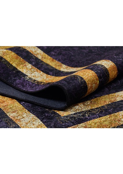 Modern Mor Dijital Baskı Yıkanabilir Hipoalerjenik Kaymaz Taban Halı Yolluk modelleri