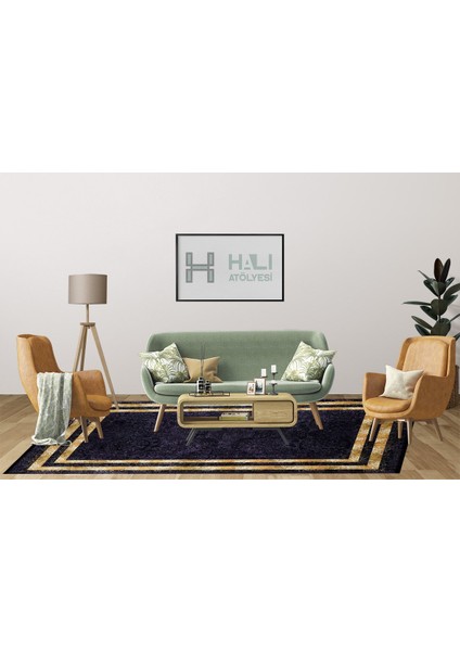 Modern Mor Dijital Baskı Yıkanabilir Hipoalerjenik Kaymaz Taban Halı Yolluk indirimleri