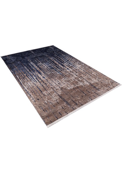 Modern Lacivert Dijital Baskı Yıkanabilir Hipoalerjenik Kaymaz Taban Halı Yolluk fiyatları