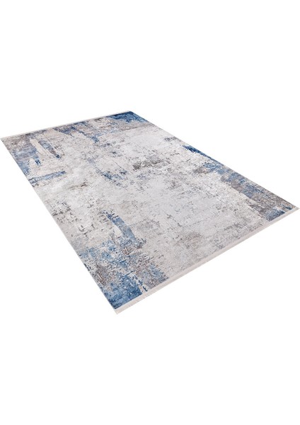 Modern Gri Mavi Desen Dijital Baskı Yıkanabilir Hipoalerjenik Kaymaz Taban Halı Yolluk fiyatları