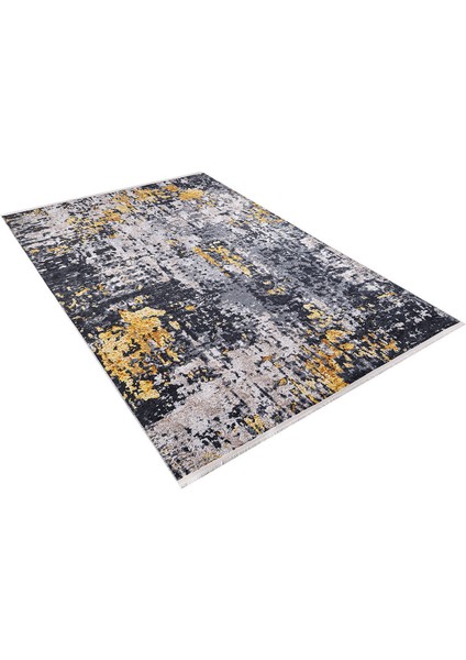 Modern Siyah Antrasit Dijital Baskı Yıkanabilir Hipoalerjenik Kaymaz Taban Halı Yolluk fiyatları