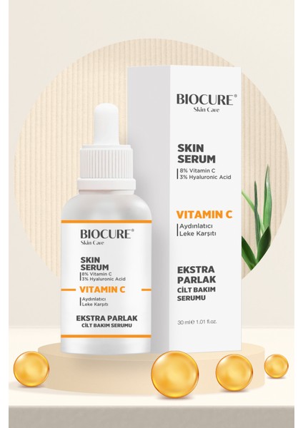 C Vitamini & Hyaluronik Asit Extra Parlak Aydınlatıcı Ve Leke Karşıtı Yüz Serumu 30 Ml