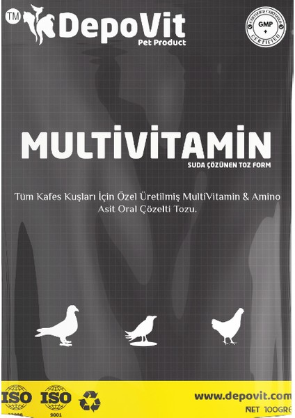 Multivitamin Amino Asit Toz 2*100 gr Ikili Paket