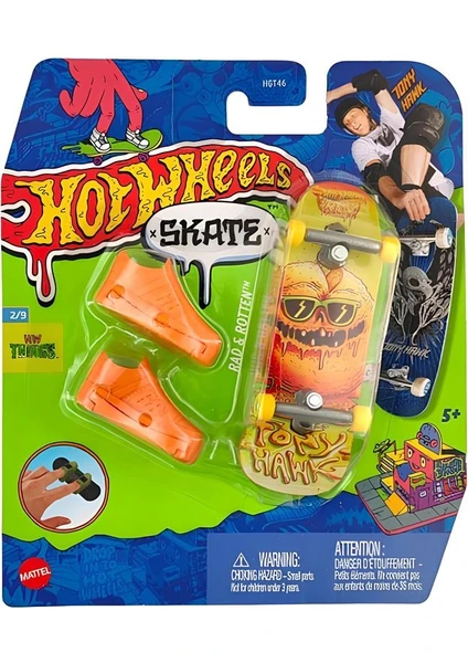 Hot Wheels Skate Parmak Kaykay ve Ayakkabı Paketleri Rad &amp; Rotten HVJ73