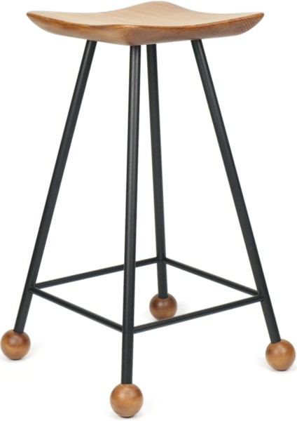 Tabure Bar Taburesi Kavisli Kare Oturma Yeri Bar Taburesi Ahşap Demir Ayaklı Ahşap Topuzlu Modern Rahat Woodstoneart fırsatları