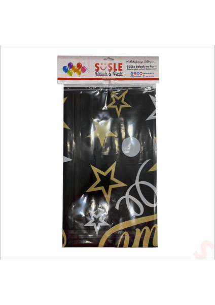 Iyiki Doğdun Siyah & Altın Masa Örtüsü, 120CM x 180CM fiyatları