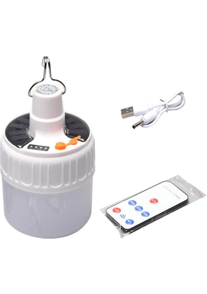 LED Güneş Paneli Ampul Çadır Yard Bahçe Acil Durum Lambası Taşınabilir Kamp Açık Güneş Lambası 5 Seviyeli Ayar (Yurt Dışından)