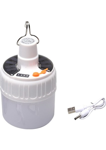 LED Güneş Paneli Ampul Çadır Yard Bahçe Acil Durum Lambası Taşınabilir Kamp Açık Güneş Lambası 5 Seviyeli Ayar (Yurt Dışından)