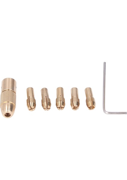 7x 0.5-3.00MM Küçük Elektrikli Matkap Ucu Collet Mini Bükülmüş Takım Chuck Seti (Yurt Dışından)
