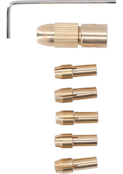 7x 0.5-3.00MM Küçük Elektrikli Matkap Ucu Collet Mini Bükülmüş Takım Chuck Seti (Yurt Dışından)
