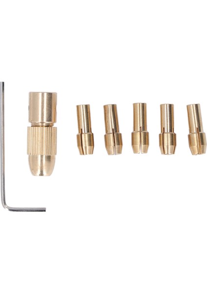 7x 0.5-3.00MM Küçük Elektrikli Matkap Ucu Collet Mini Bükülmüş Takım Chuck Seti (Yurt Dışından)
