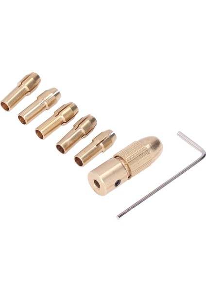 7x 0.5-3.00MM Küçük Elektrikli Matkap Ucu Collet Mini Bükülmüş Takım Chuck Seti (Yurt Dışından)