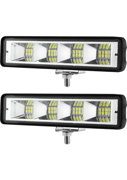 Hyqzltca Su Geçirmez LED Tekne Işıkları, 6 Inç Deniz Güverte Rıhtım Işık Tekne Sel Yayıcı Işık Çubuğu, Tekne Farları, Kıç Işık (Yurt Dışından)