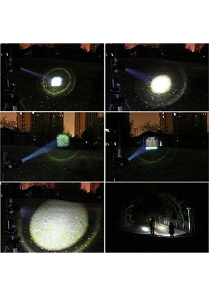 Mini LED El Feneri Ayarlanabilir Odak Yakınlaştırma El Feneri (Pilsiz) (Yurt Dışından) indirimleri