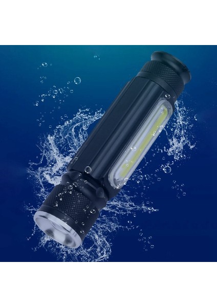 Zoroom Güçlü Işık LED El Feneri, Su Geçirmez Mini Çift Işık Kaynağı, USB Güçlü Işık Uzun - Çok Fonksiyonlu Aydınlatıcı (Yurt Dışından) fırsatları