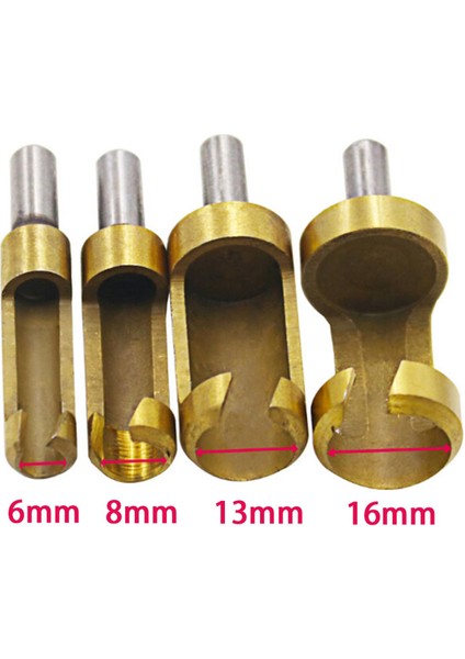Adet/takım Titanyum Kaplı Fiş Kesici Delik Ahşap Kereste Matkap Ucu 6-16MM Podazz (Yurt Dışından)