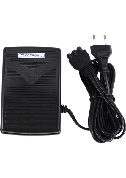 Ev Dikiş Makinesi Ayak Kontrol Pedalı Güç Kablosu Pedal Kontrolü Ab Tak 200-240V Siyah (Yurt Dışından)