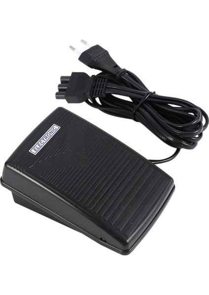Ev Dikiş Makinesi Ayak Kontrol Pedalı Güç Kablosu Pedal Kontrolü Ab Tak 200-240V Siyah (Yurt Dışından)