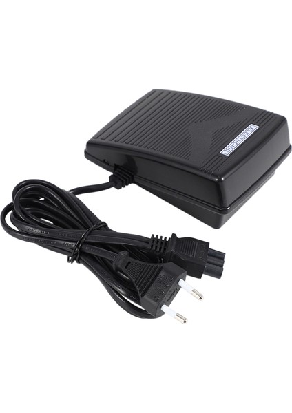 Ev Dikiş Makinesi Ayak Kontrol Pedalı Güç Kablosu Pedal Kontrolü Ab Tak 200-240V Siyah (Yurt Dışından)