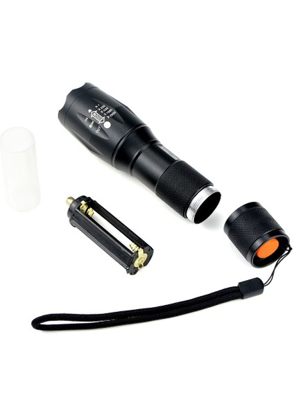 Taşınabilir Cree Xml T6 3800LM Fenerler Torch Işığı 5 Modu Yakınlaştırılabilir Lazer LED El Feneri Açık Kamp Bisiklet Gece Aydınlatması (Yurt Dışından)