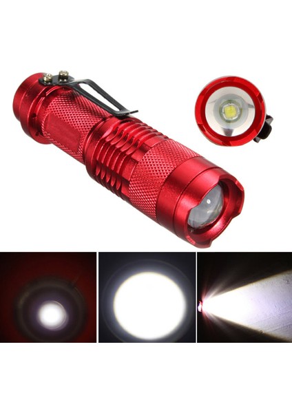 Taşınabilir Alüminyum Alaşımlı Sert Işık Fener Torch Mini Cep LED El Feneri (Yurt Dışından)