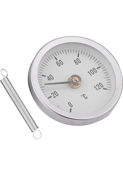 2x TS-W50A Termometre Sıcak Su Borusu Termometre Bimetal Paslanmaz Çelik Yüzey Boru Klipsli Sıcaklık Ölçer (Yurt Dışından) fiyatları