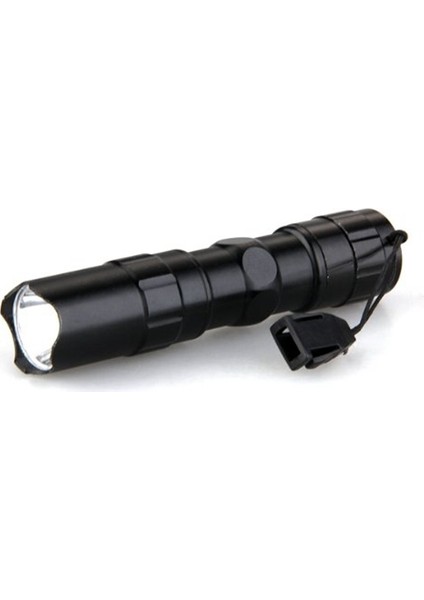 Su Geçirmez 3W LED 200LM Süper Parlak Mini El Feneri Lamba Torch Kamp Balıkçılık - Siyah (Yurt Dışından)