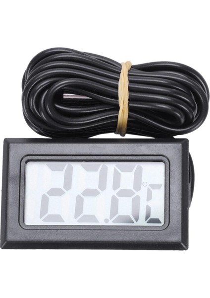 Termometre Dijital LCD -40 Santigrat Derece + 110 Santigrat Derece Sıcaklık Ölçüm Cihazı Sıcaklık Göstergesi, 2 Metre (Yurt Dışından)