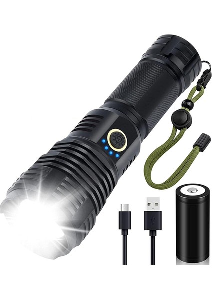 Zoroom LED Torch 1500 Lümen, 5 Işık Modu ile Şarj Edilebilir Zumlanabilir Torch, Kamp Yürüyüş Balıkçılık Koşu Için Küçük El Feneri (Yurt Dışından)