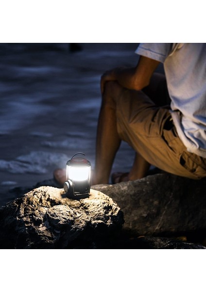 Şarj Edilebilir LED Kamp Feneri, Mıknatıs Tabanlı 2000MAH, Fenerler El Feneri, Yürüyüş Dişlisi, Acil Durum Işığı, Kasırga, Vb. (Yurt Dışından)