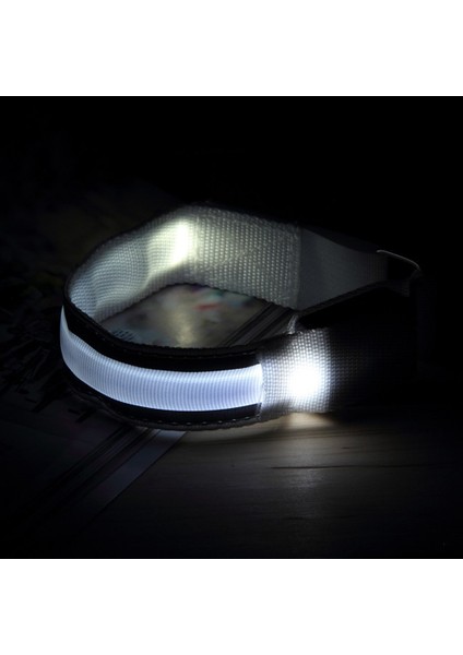 LED Flaş Pil Tipi Kol Bandı Gücü Uzun Ömürlü LED Flaş Kol Bandı Beyaz (Yurt Dışından) fırsatları