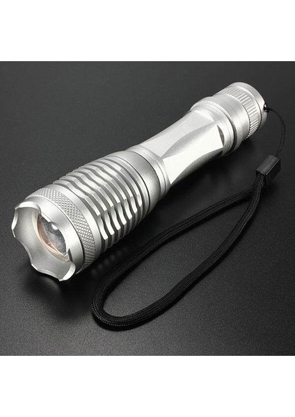 Ultrafire 2000LM T6 LED Yakınlaştırılabilir El Feneri Lamba Işığı +18650 Pil (Yurt Dışından)