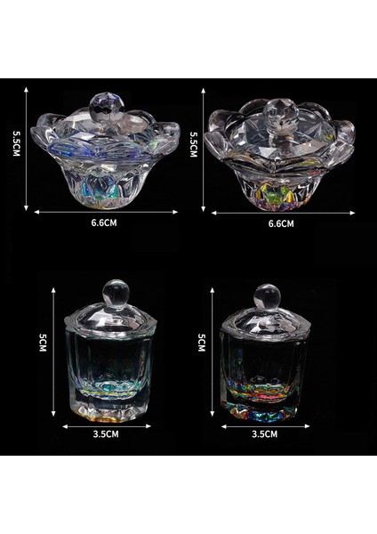 Gökkuşağı Kristal Şeffaf Akrilik Sıvı Bulaşık Tappen Bulaşık Cam Bardak Tırnak Sanat Aracı (Yurt Dışından) modelleri