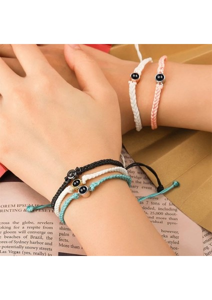 Kişiselleştirilmiş Fotoğraf Bilezik El Örgülü Dize Özel Daire Fotoğraf Bilezik Projeksiyon Bilezikler Anıt Takı Hediye (Yurt Dışından) modelleri