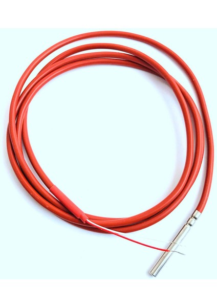 2 Telli PT1000 Sıcaklık Sensörü Termistör Silikon Jel Kaplamalı 1.5 Metre Prob 45MM x 5mm -50-180 Santigrat Rtd'ler (Yurt Dışından)