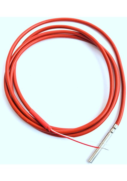 2 Telli PT1000 Sıcaklık Sensörü Termistör Silikon Jel Kaplamalı 1.5 Metre Prob 45MM x 5mm -50-180 Santigrat Rtd'ler (Yurt Dışından)